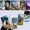 RE28 Fine Horse New High-End Shell Phone Case for iPhone 16 15 14 13 12 Pro Max Plus Mini