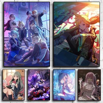Proiectul Sekai Anime Postere Pânză Picturi Calitate Poster Artă de Perete Pictură Studiu Decor de Perete