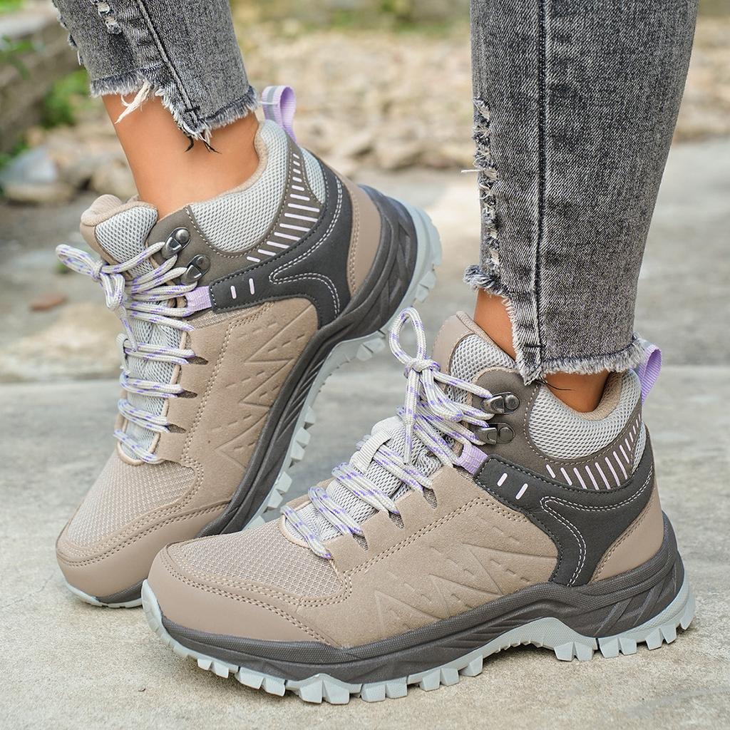 Wanderschuhe mittelhohe Schuhe abriebfest Ganzjahres-geruchsfreie Fußschuhe lässig atmungsaktiv Outdoor-Wanderschuhe