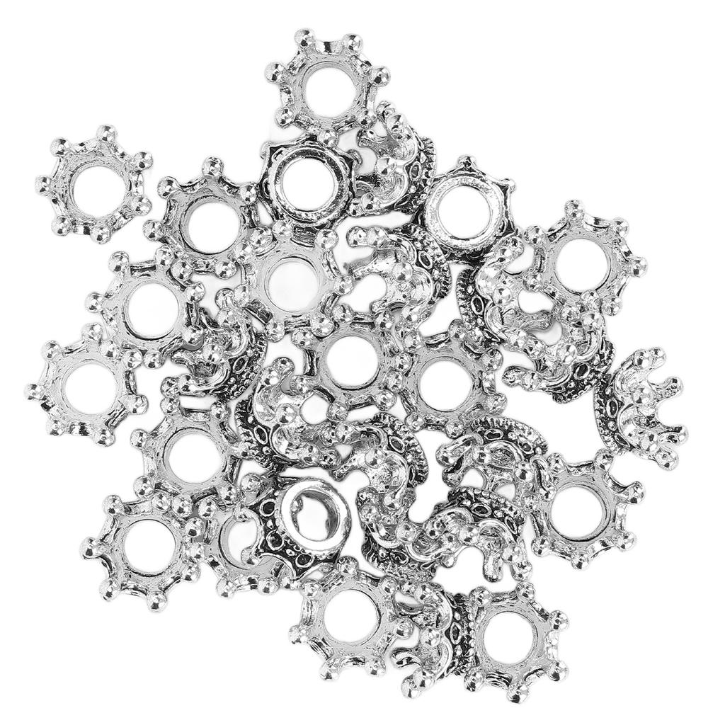 30 Stück Modische Bart-Haarperlen Legierung Haarflechtperlen DIY Schmuckzubehör