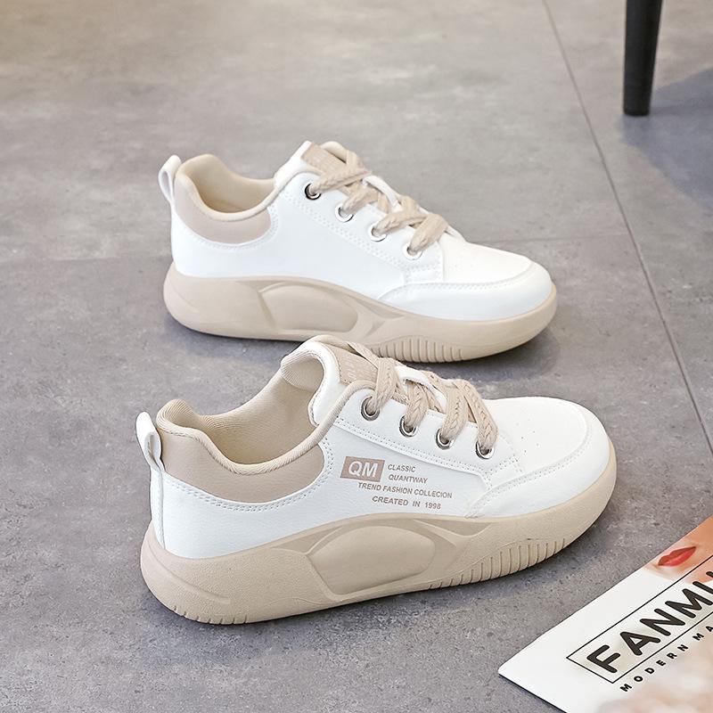2025 Women's Spring Flat Sneakers: Non-Slip, Versatile, Stylish Little White Shoes - Model 6682