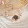 Elegant Simplicity High-End Version Pearl Sliding Bracelet Style Watch for Women Fashionable Trendy Quartz Wristwatch