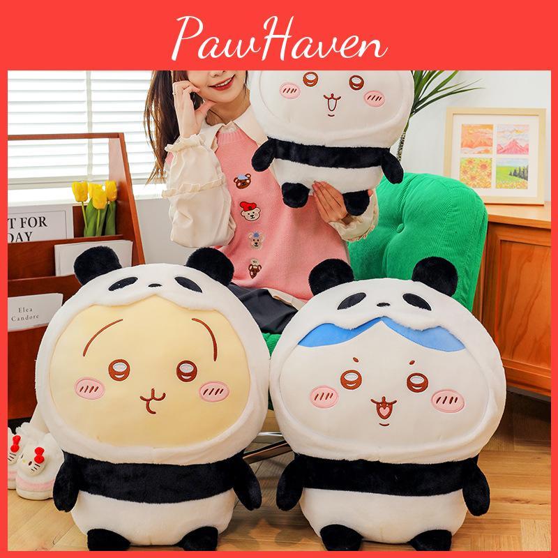Chiikawa Panda Transformation Plush Toy Cute Soft Doll Kid Room Gift Decoration