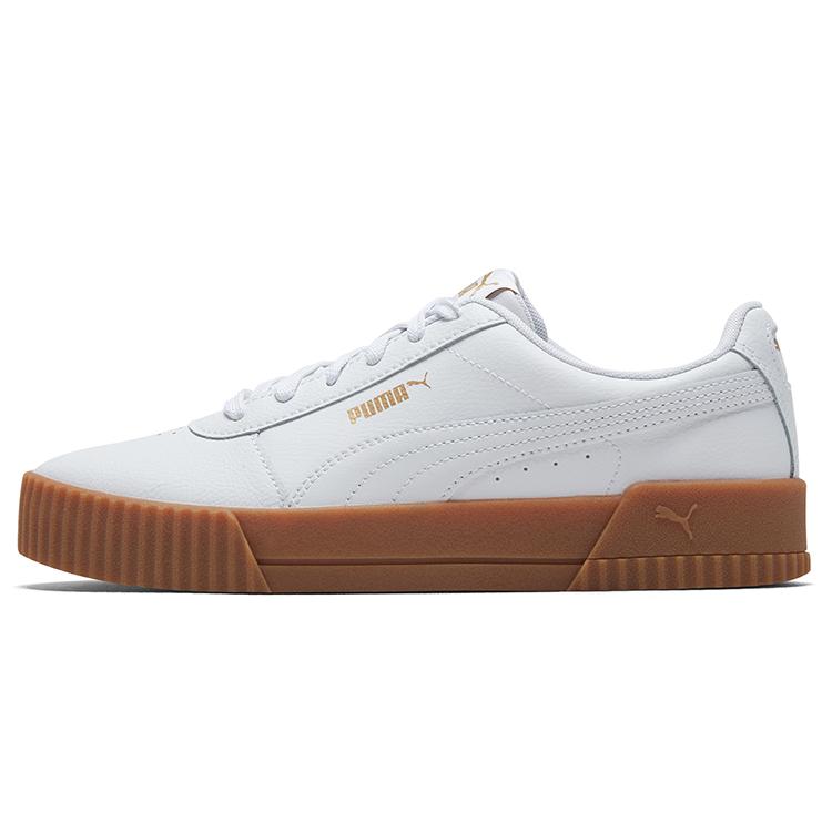 New PUMA Carina Leather 'White Gum' Women's 370325-07