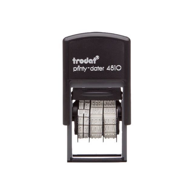 Trodat printy 4810 tampon auto-encreur date 3.8 mm poignée noire