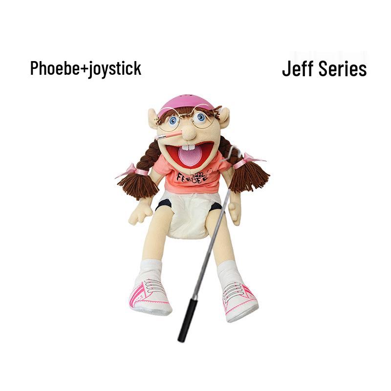 

Міжкордонна Легка Лялька-Рукавичка Джефф Інтерактивна Плюшева Лялька для Гри Батьків та Дітей 60cm