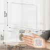 Bead Organizer Box 31Pcs Small Bead Organizers Storage Plastic Cases Mini Clear Bead Storage Containers Boxes with Hinged Lid