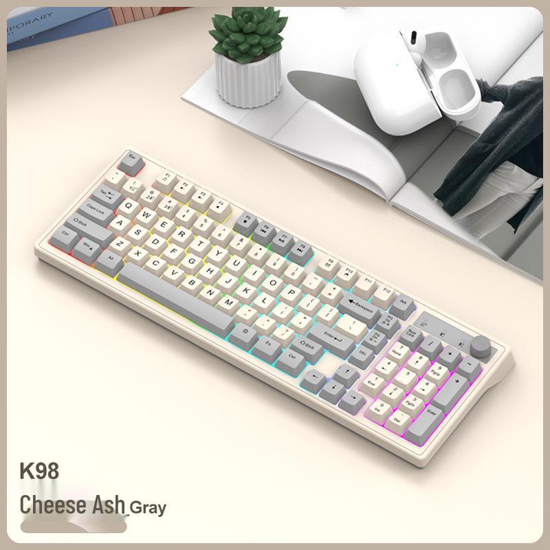 

Viper K98 Wireless Bluetooth Dual-Mode Luminous Gaming Keyboard with Stylish Color Blocking