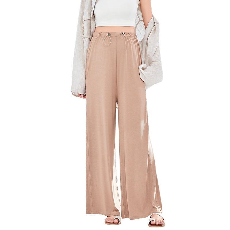 Maternity Pants Wear Loose Home Modal Maternity Clothing Spring and Summer New Thin High-waisted Large-size Maternity Wide-leg Pants