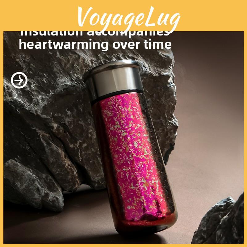 Ice Stylish Colorful Flower Titanium Cup Insulation Mug For Home And Office