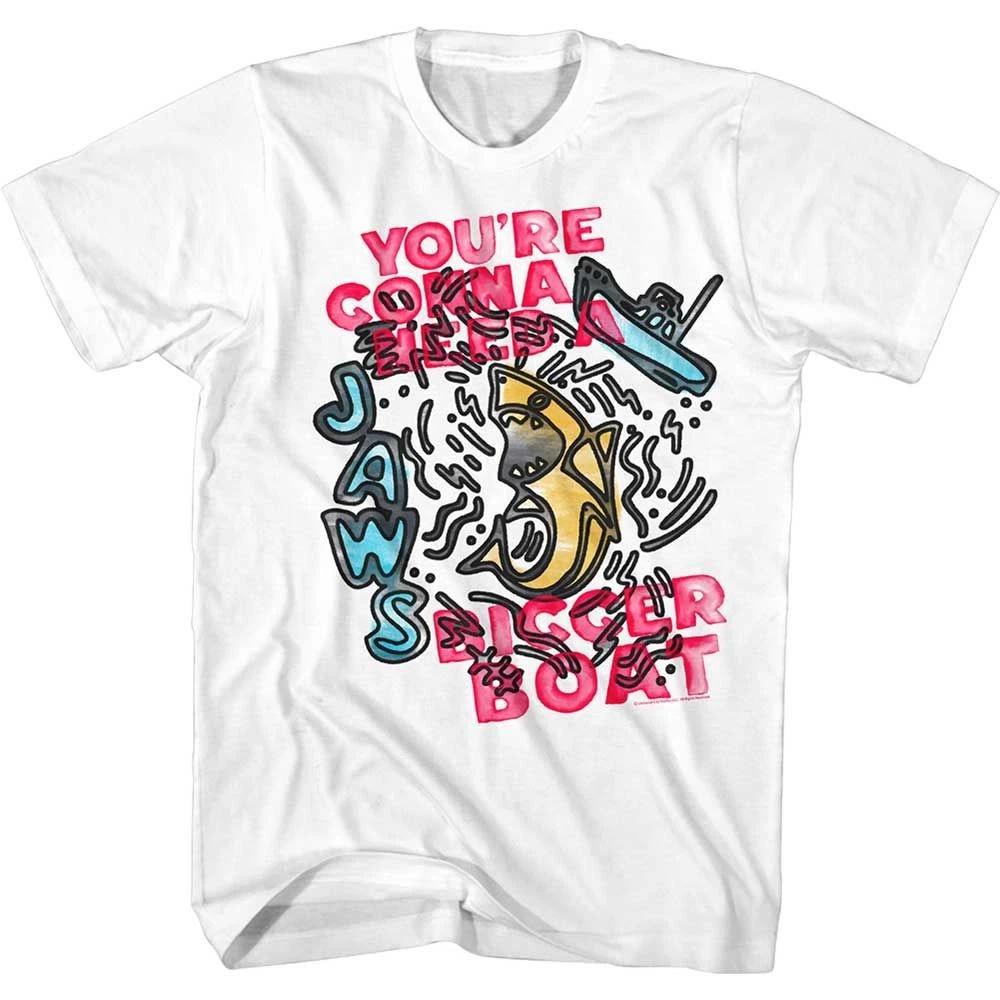 Jaws Sketch Boat Movie Shirt 140