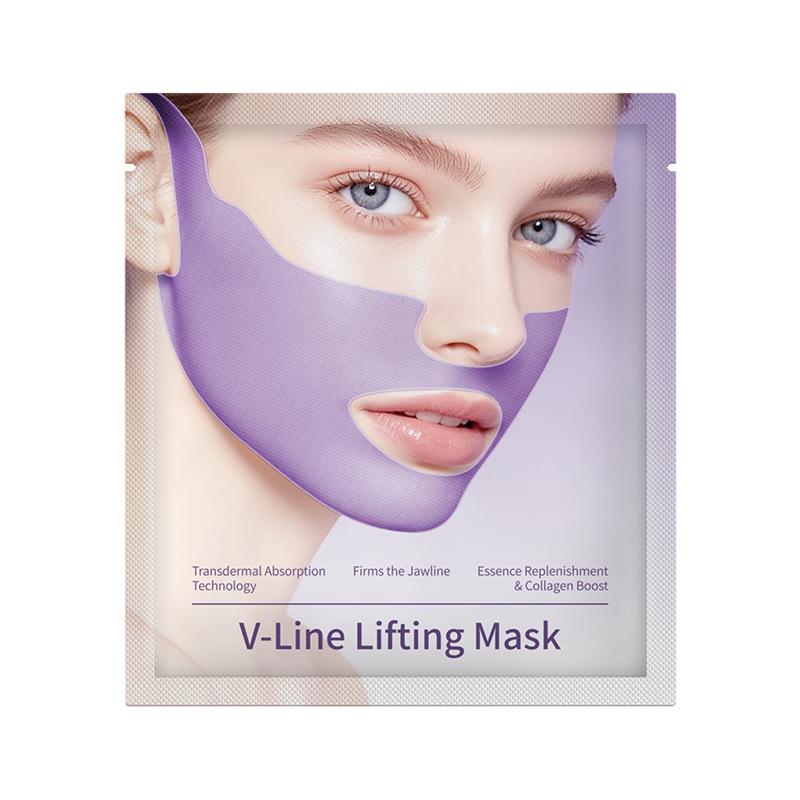 English Version Collagen V-Face Mask: Lifts, Fades Nasolabial Folds, and Tightens Chin with Hydrogel Formula