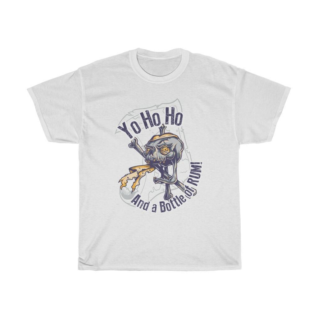 Pirate Skull, Unisex Heavy Cotton T-shirt, Classic Vintage Tee, Retro S
