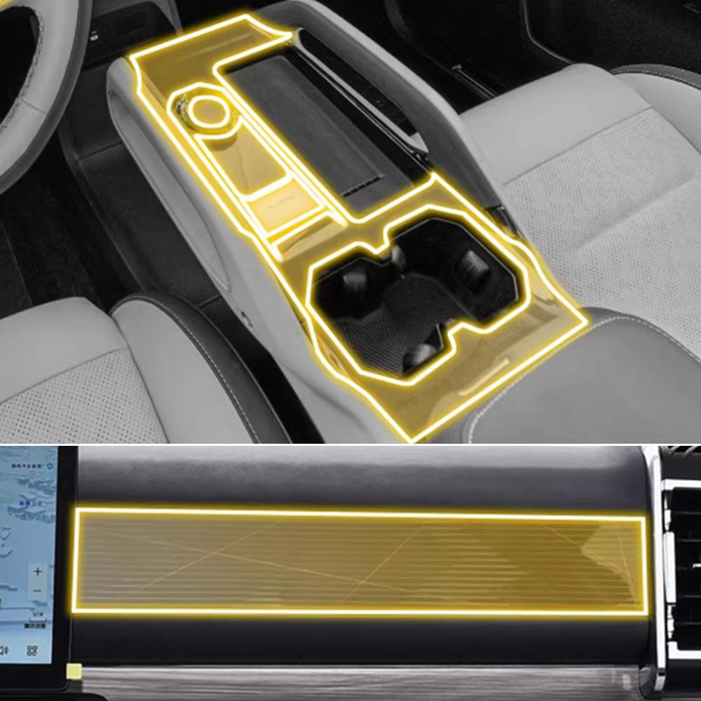 TPUCar Interior Anti-scratch Film For JAECOO J6 Chery Icar 03 2025 2025 Center Console Dashboard Navigation Pre-cut PPF Film