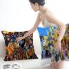 Cartoon B-Digimon Pillow Covers Cartoon Sofa Decorative Home Double-sided Printing Short Plush Cute Cushion Cover