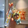 Creative Trendy Chinese Dragon Keychain Vibrant Silicone Cartoon Accessory For Gifts