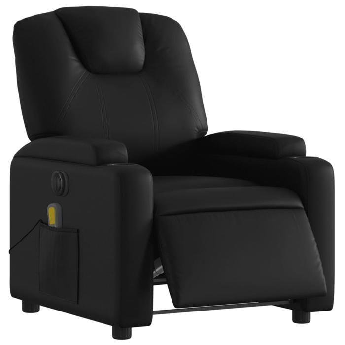 VidaXL Fauteuil de Massage Inclinable Électrique, Chaise de Relaxation avec Dossier et Repose-pied Réglables, Siège de 3204423
