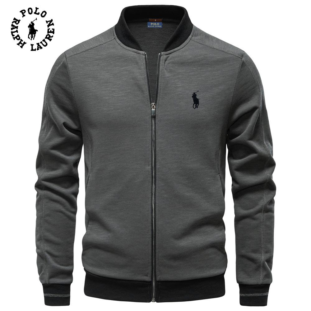 Polo Ralph Lauren 2025 Autumn and Winter Embroidery New Baseball Collar Men's Business Casual Jacket Jacket Thin Versatile Jacket for Men