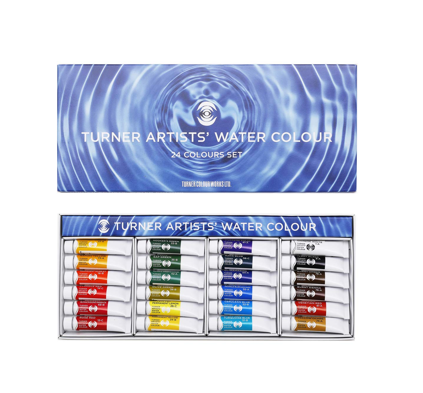 

Художественная прозрачная акварель Turner Color, набор из 24 цветов, WT00524C, 5 мл