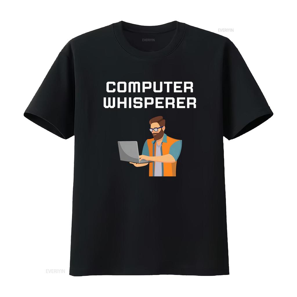 Computer Whisperer T Shirt for Geek Nerd Science Engineering Savvy Tech PC Gamer with Express Delivery vintage Washed Stylish