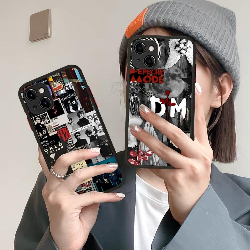 D-depeche M-mode Band Phone Case For iPhone 14 X XR XS 7 8 Plus 11 12 13 Pro MAX 13mini Matte Shockproof Case