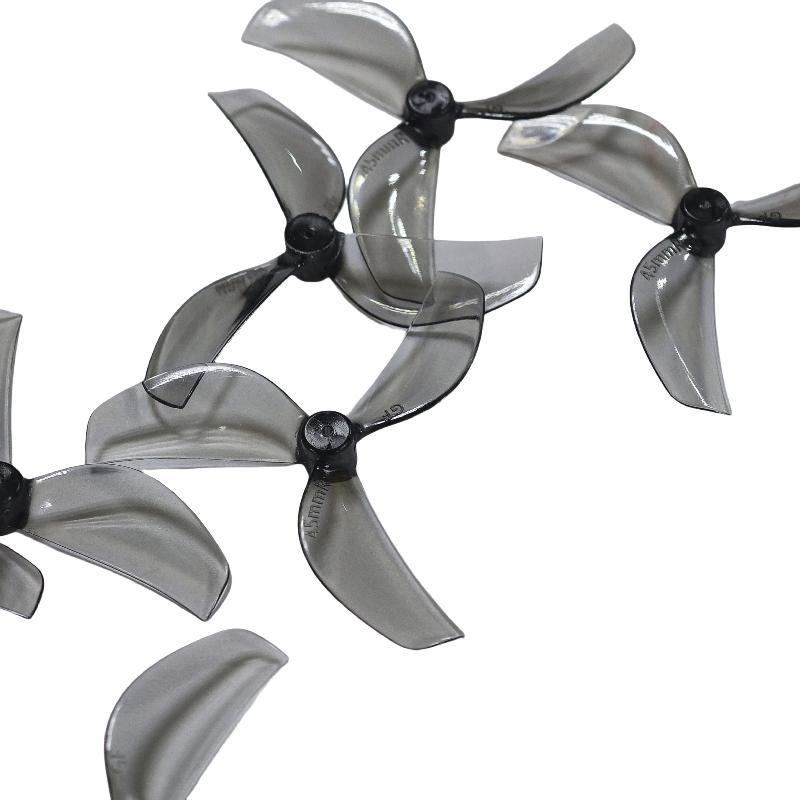8Pcs Diy Accessories For Rc Fpv Racing Freestyle 1.8Inch Cinewhoop Toothpick Drones 45Mm 3-Blade Pc Propeller 1Mm 1.5Mm