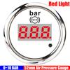 Rückbeleuchteter 52mm Luftdruckmesser mit Warnanzeige Digitaler Luftdruckmesser für Auto Auto Boot Marine Yacht DC12V24V