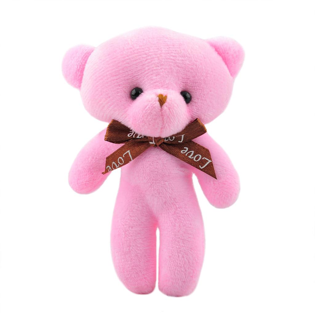 5.1inch Bear Plush Doll Soft Stuffed Animal Plushies Keychain Pendant Cute Bear Plush Toys For Gifts Keychain Backpack Decoration