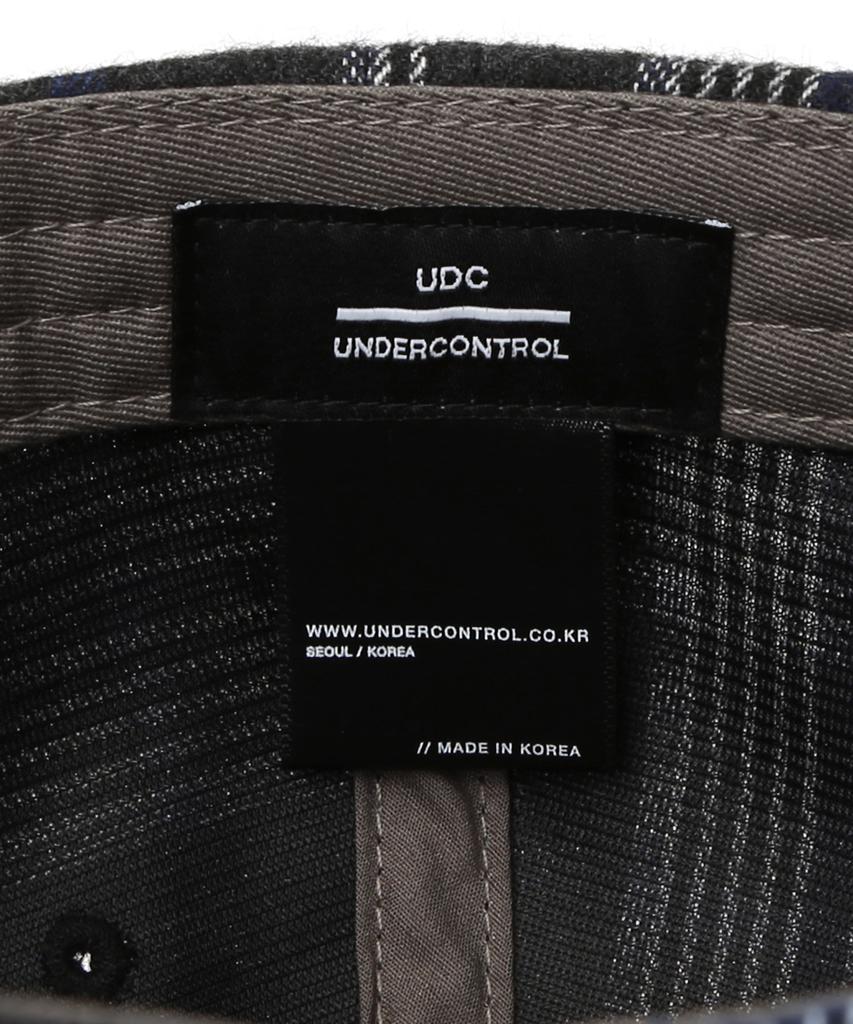 Eondeokeonteulol Logo Check Ball Cap Union Udc / Authentic B B / Navy Tartan