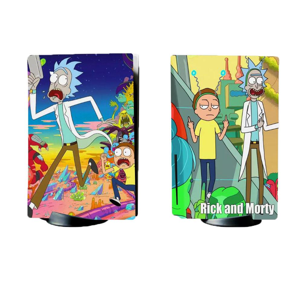 Anime Rick and Morty Decal Wrap Skin Decal Sticker for PS5 Standard Disc Console