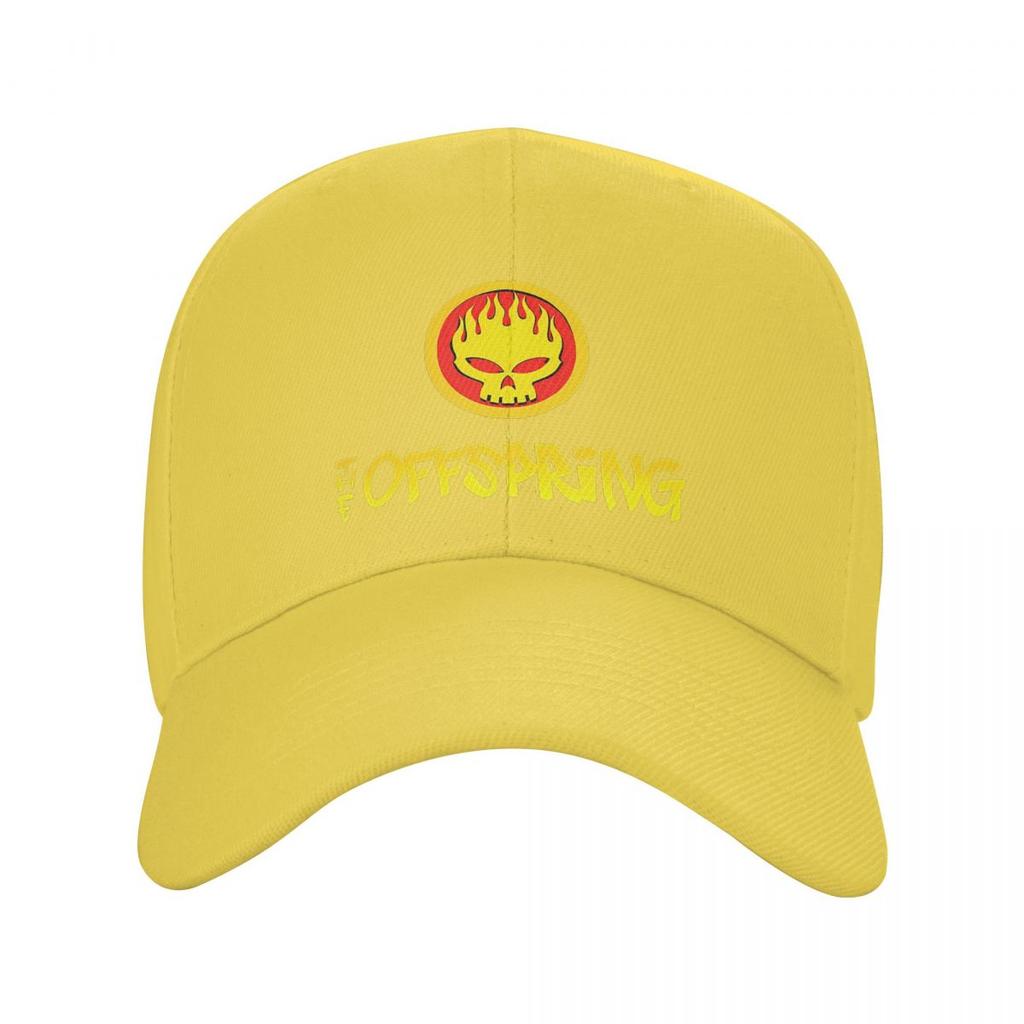 The Offspring Flammande Skalle På Cirkel Logotyp Basebollkepsar Snapback Herr Dam Mössor Casual Keps Sport Basebollkeps Keps