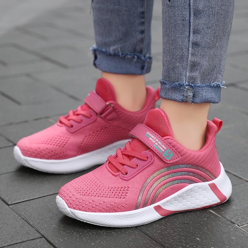 Red Trainers Shoes Kids Girls Comfortable Platform Girl Sports Shoes Children's Running Sneakers