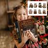 Short Hair Christmas Countdown Advent Calendar with 2D Acrylic for Lovers