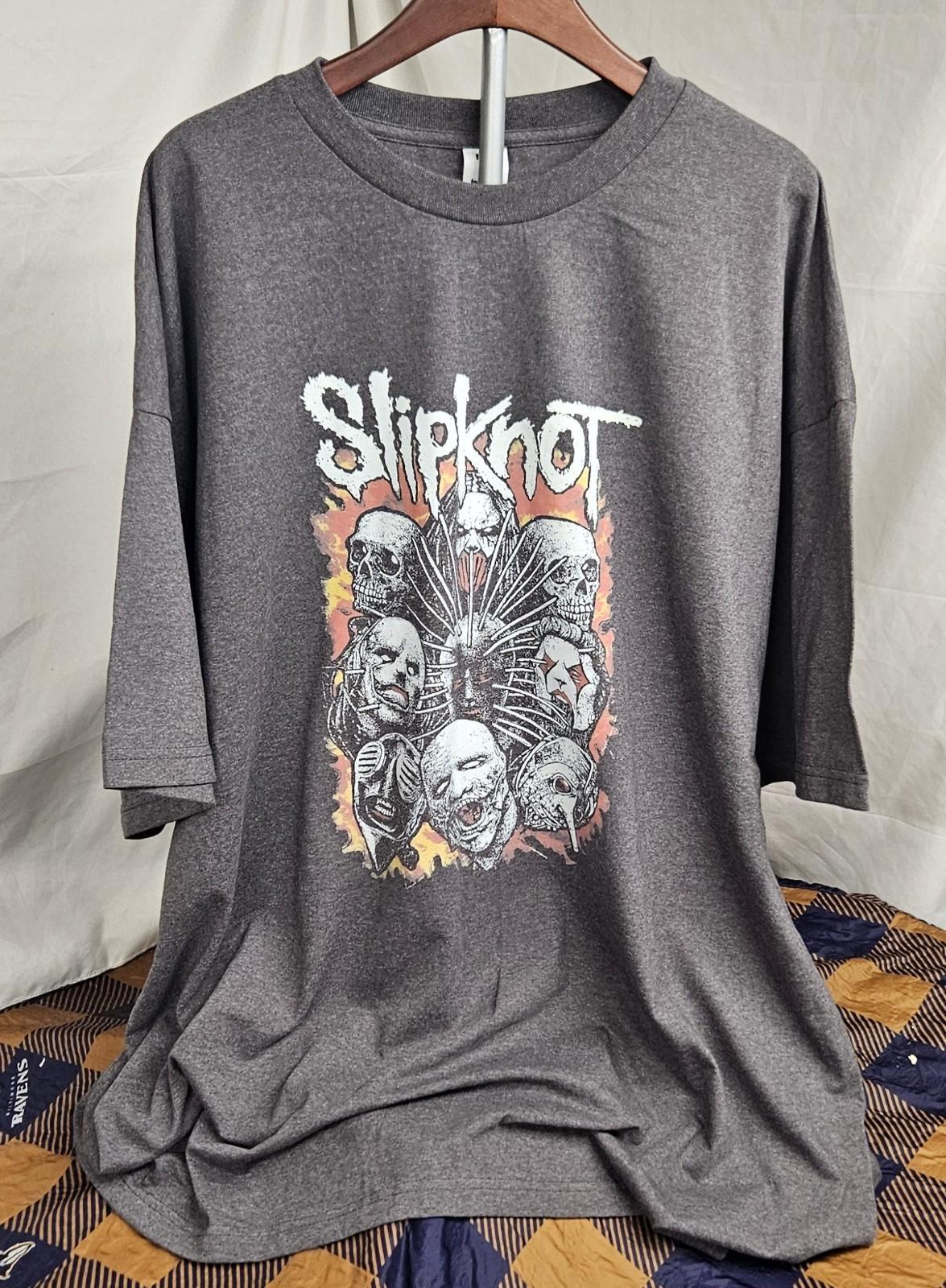 Men s Slipknot Knotfest Roadshow Denver CO Size 5XL Gray Unisex T-Shirt S