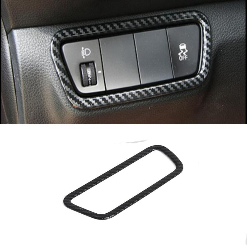 For Kia Cerato Forte K3 - Carbonfiber Interior Accessories window control panel switch cover gear shift panle vent cover headlight swtich cov