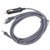 3 In 1 DC Power Cable 10ft DC12V 24V 18AWG Waterproofing Car Charger Type C DC To DC Power Cord for Mini Dish Antenna