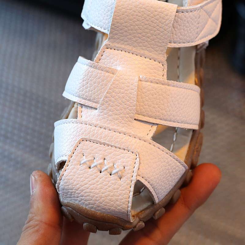 2025 Direct Sales, Korean Version of Boys' Sandals, Baby Beach Bag Head Sandals 1-7 Years Old 21-30 Yards