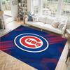 Chicago Cubs Design Crystal Velvet Carpet Cozy Non?Slip Printed Rug For Bedroom Living Room Entrance