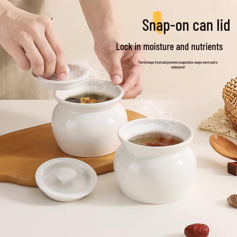 Ceramic Double-Boiling Steaming and Stewing Pot for Shaxian Soup