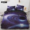 Galaxy Duvet Cover Twin King Size For Teens Boys Starry Sky Bedding Set Microfiber Outer Space Theme Decor Comforter Cover