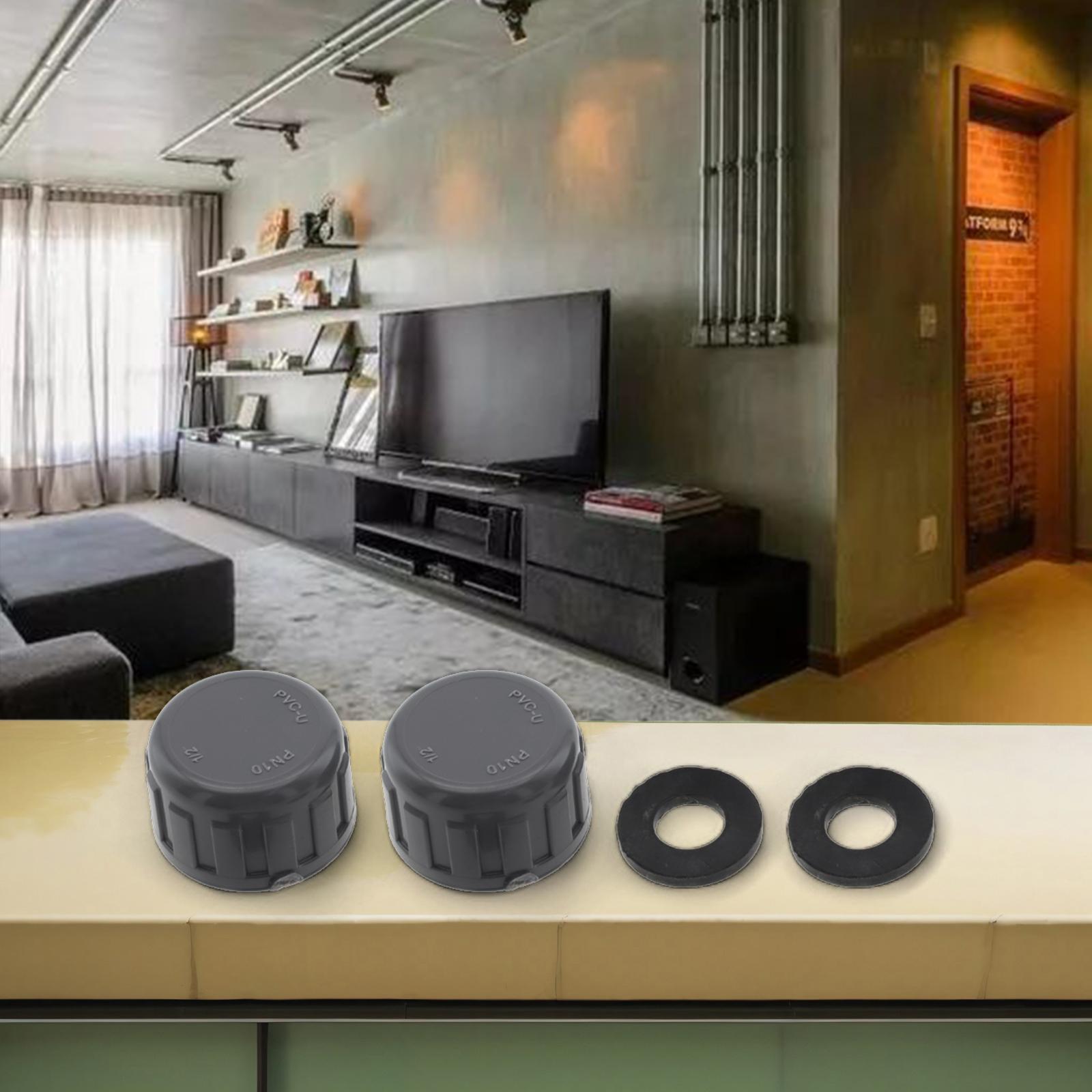 Круглый Шланговый Соединитель с Внутренней Резьбой ПВХ Резьбовая Заглушка Труба 20mm