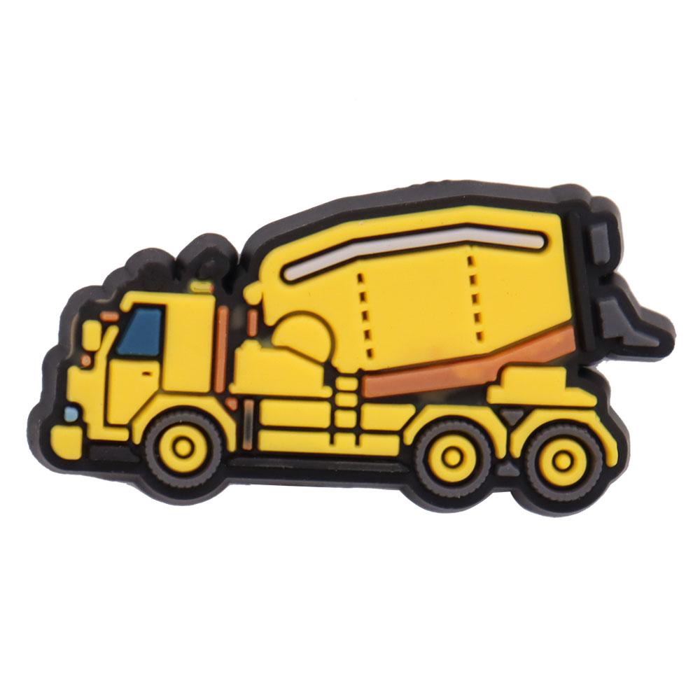 1Pcs PVC Mix Construction Vehicle Excavator Boys Buckle Clog Cool Children Cranes Car Shoe Charms Accessories Shoe Charm