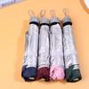 8 Bone Silver Glue Manual Folding Umbrella With Thick And Durable Keel Rain Sun Umbrellas Windproof Multi-Color Travel Umbrella