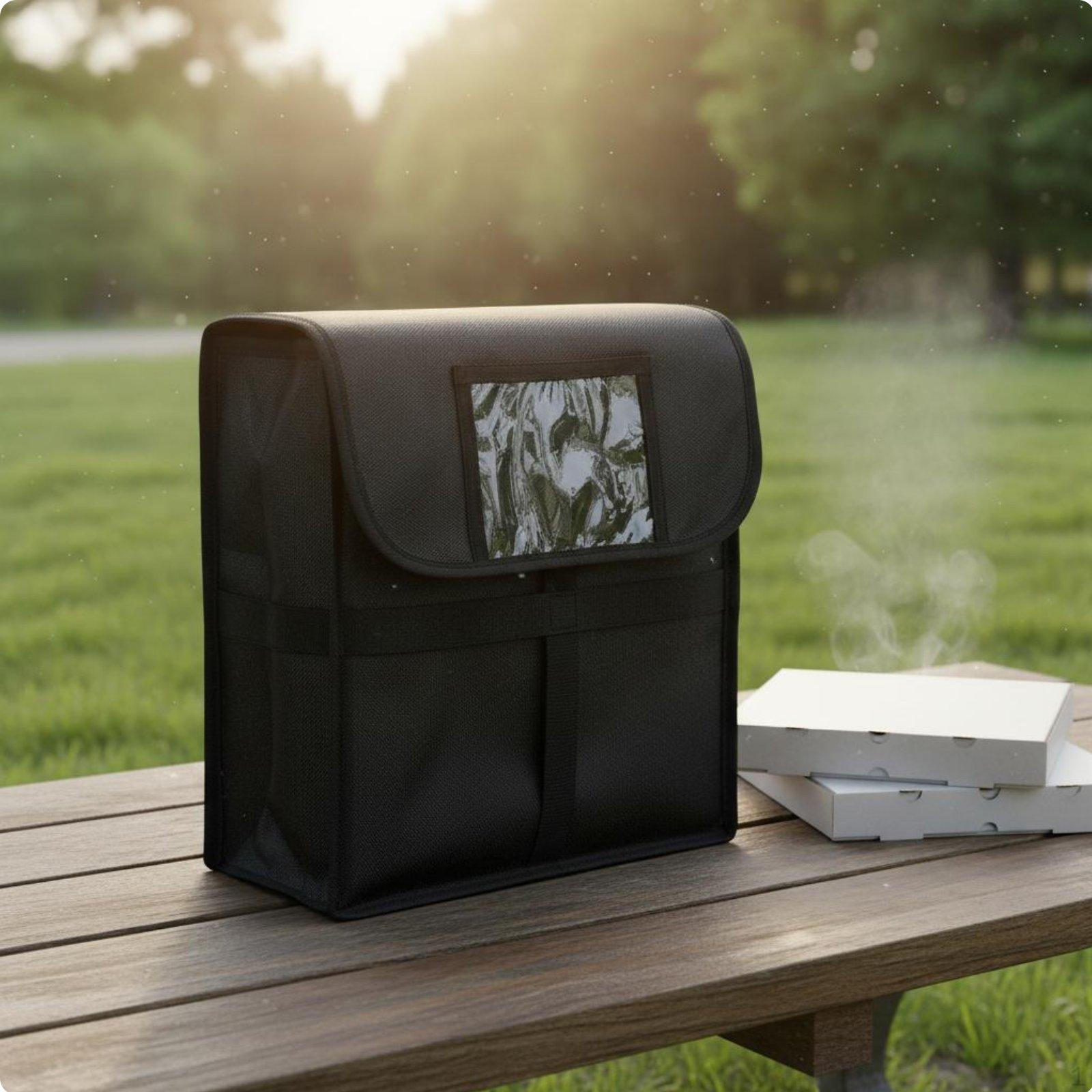 pizza delivery bag Insulated Meal Carrier Heavy Duty Thermal Food for Caterers, Picnics,