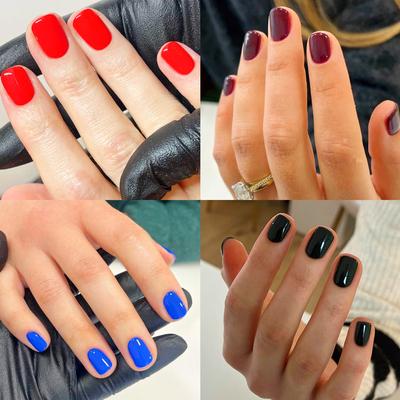 24pcs Press On Nails Wearable Nails Short Style Nails Solid Color Collection Nail Art Nails Finished Nail Stickers Removable Nails Fake Nail Stickers