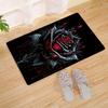 1PC Rose Arts Pattern Living Room Rugs Kitchen Rugs Non-Slip Home Door Mats Pop Arts Bath Mat Carpet for Home Sink Laundry Decor