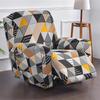 Geometric Recliner Sofa Cover Stretch Spandex Armchair Slipcovers Relax Lazy Boy Chair Covers Furniture Protector Funda Sillon