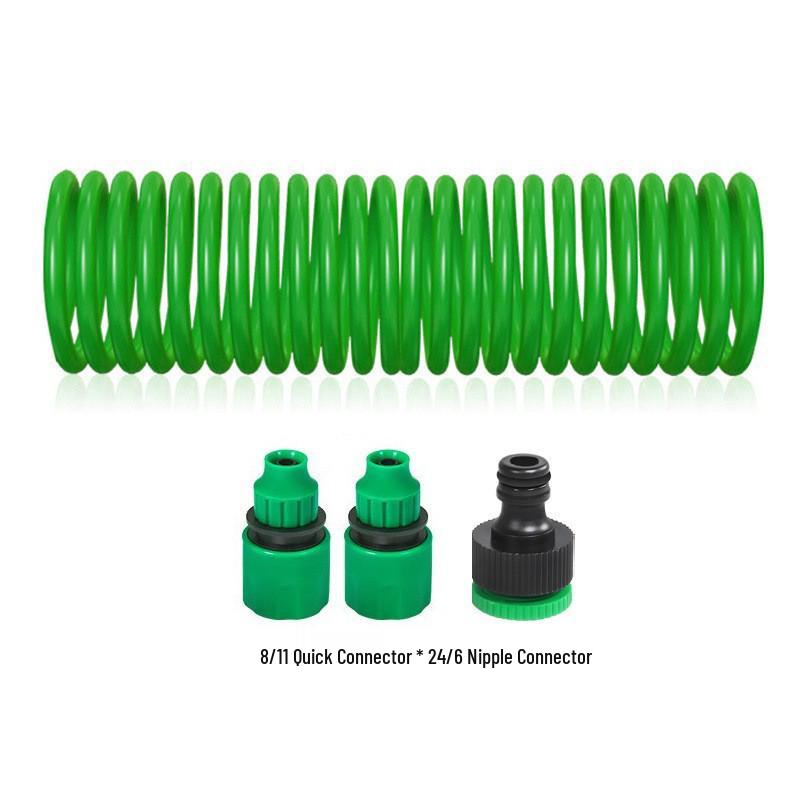 EVA High-Pressure Telescopic Spring Water Hose - Home, Garden & Car Washing, Explosion-Proof, Soft Watering Tube