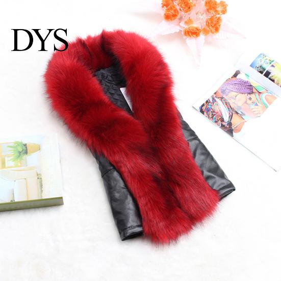 Solid Color Sleeveless Jacket Women's Faux Leather Vest Open Front Moto Biker Simple Women Gilet with Fur Collar Fall Winter Thick Outerwear