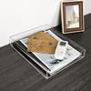 Sumnacon File Tray, Document Tray, Desk Tray, Letter Organizer, Clear Acrylic, Set of 1